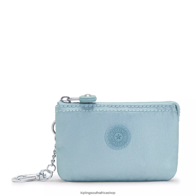 Accessories Creativity Mini Pouch Metallic Keychain 4ZZH608 Kipling Women Pearl Teal Metallic