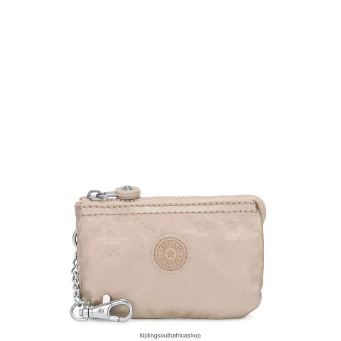 Accessories Creativity Mini Pouch Metallic Keychain 4ZZH610 Kipling Women Starry Gold Metallic