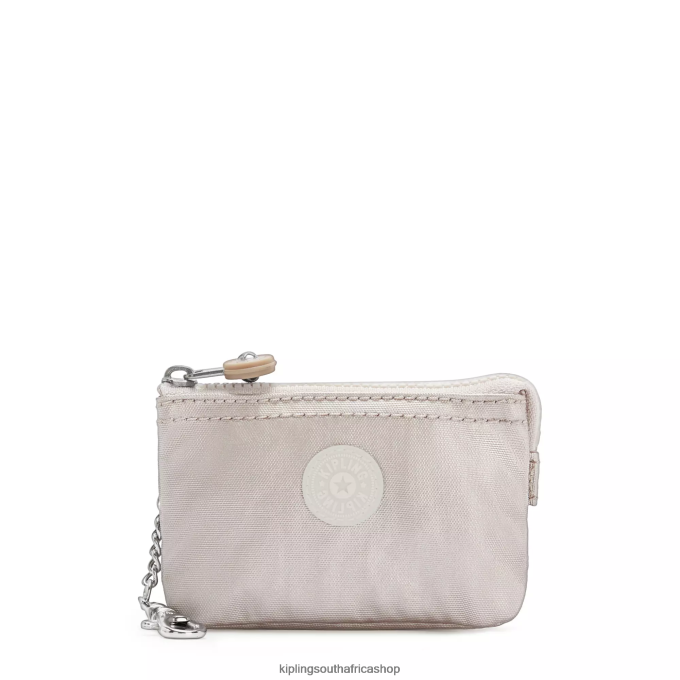 Accessories Creativity Mini Pouch Metallic Keychain 4ZZH611 Kipling Women Metallic Glow