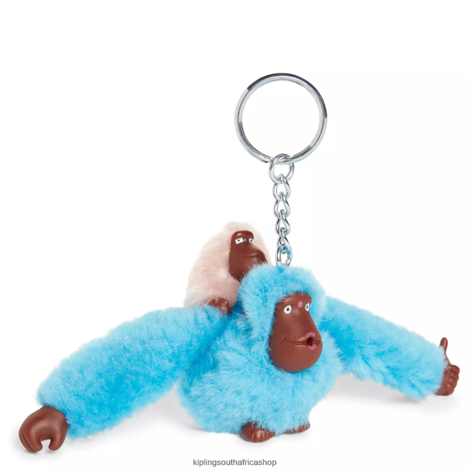Accessories Mom And Baby Mom and Baby Sven Monkey Keychain 4ZZH682 Kipling Women Sea Blue