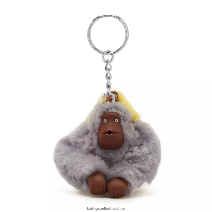Accessories Mom And Baby Mom and Baby Sven Monkey Keychain 4ZZH684 Kipling Women Dove Grey