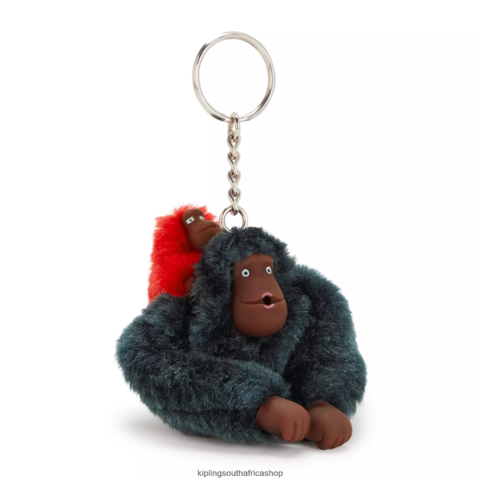 Accessories Mom And Baby Mom and Baby Sven Monkey Keychain 4ZZH686 Kipling Women True Blue Tonal