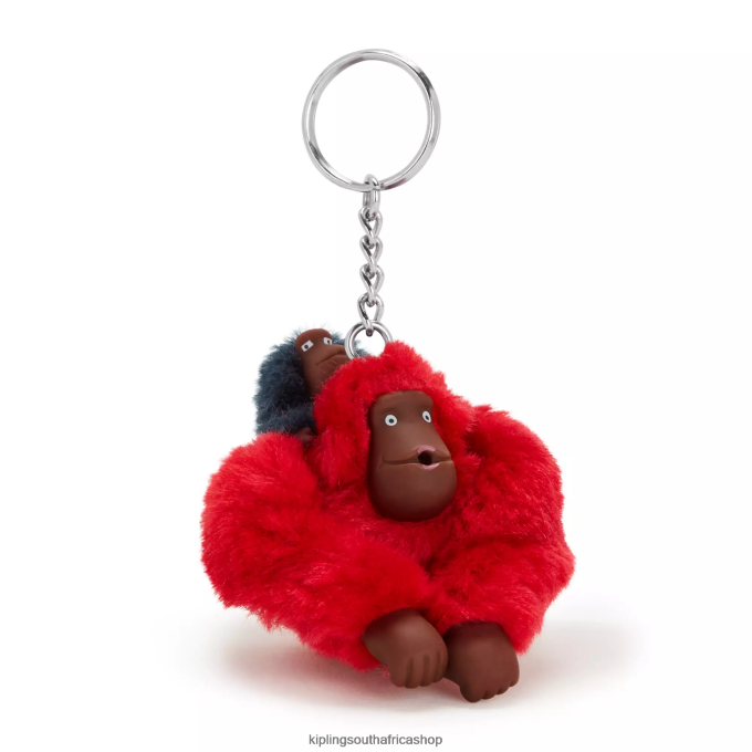 Accessories Mom And Baby Mom and Baby Sven Monkey Keychain 4ZZH687 Kipling Women Cherry Tonal