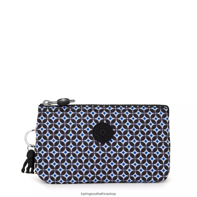 "Bags" Creativity Large Printed Pouch 4ZZH307 Kipling Women Blackish Tile