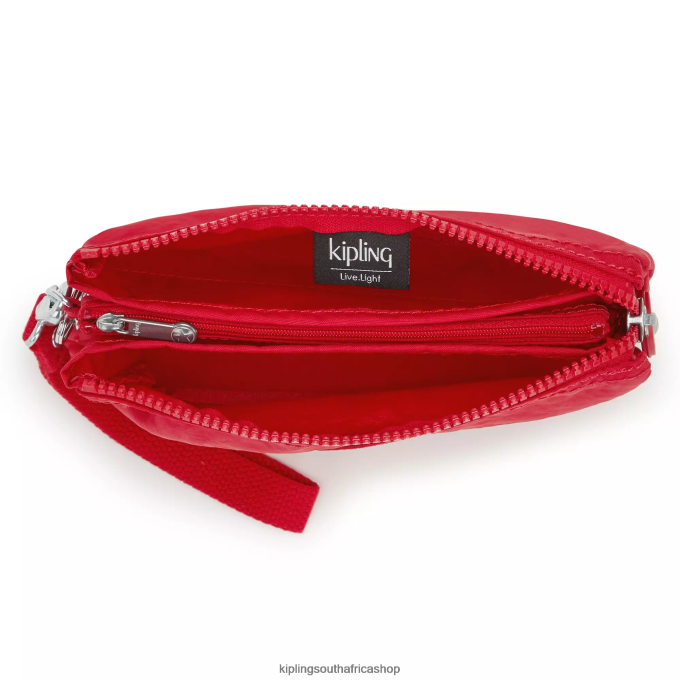 \"Bags\" Creativity Extra Large Wristlet 4ZZH543 Kipling Women Red Rouge