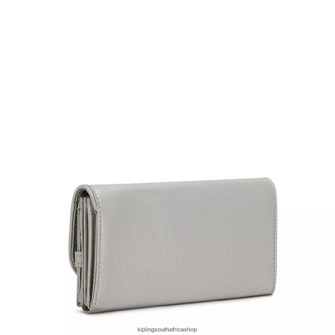 \"Bags\" Money Land Metallic Snap Wallet 4ZZH549 Kipling Women Bright Metallic