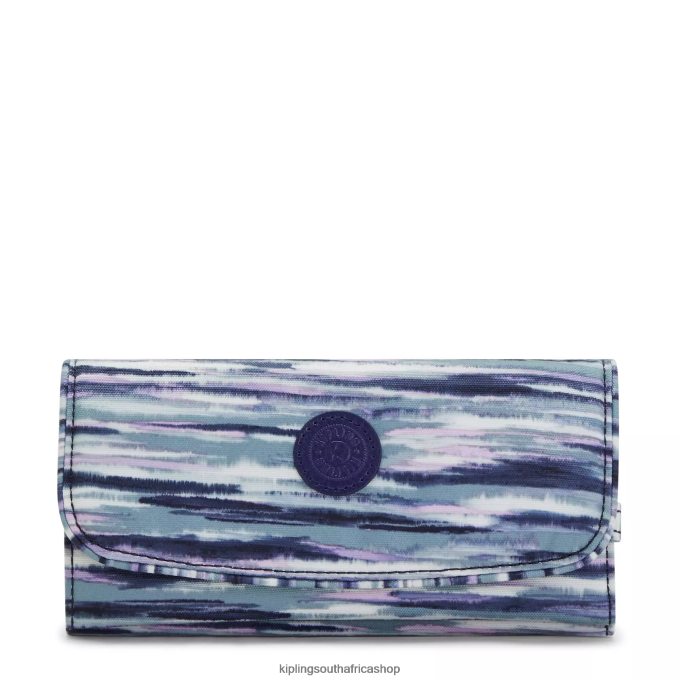 "Bags" Money Land Printed Snap Wallet 4ZZH309 Kipling Women Brush Stripes