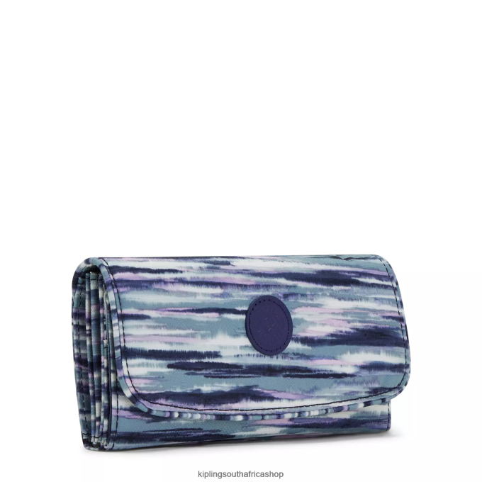 \"Bags\" Money Land Printed Snap Wallet 4ZZH309 Kipling Women Brush Stripes