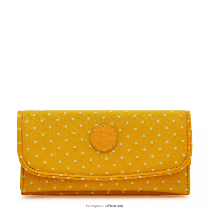 "Bags" Money Land Printed Snap Wallet 4ZZH310 Kipling Women Soft Dot Yellow