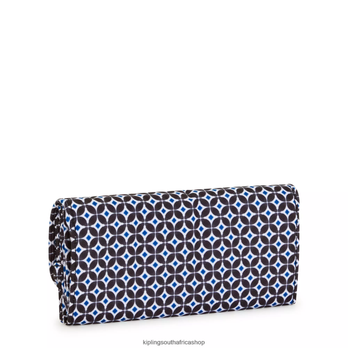 \"Bags\" Money Land Printed Snap Wallet 4ZZH312 Kipling Women Blackish Tile