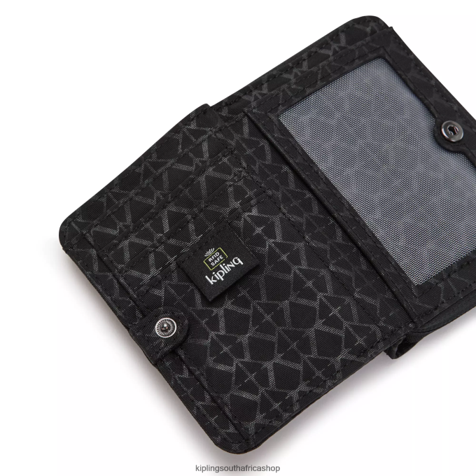 \"Bags\" Money Love Printed Small Wallet 4ZZH555 Kipling Women Black