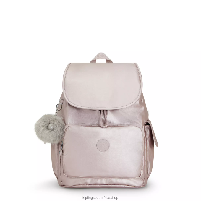 "Bags" City Pack Metallic Backpack 4ZZH340 Kipling Women Metallic Rose