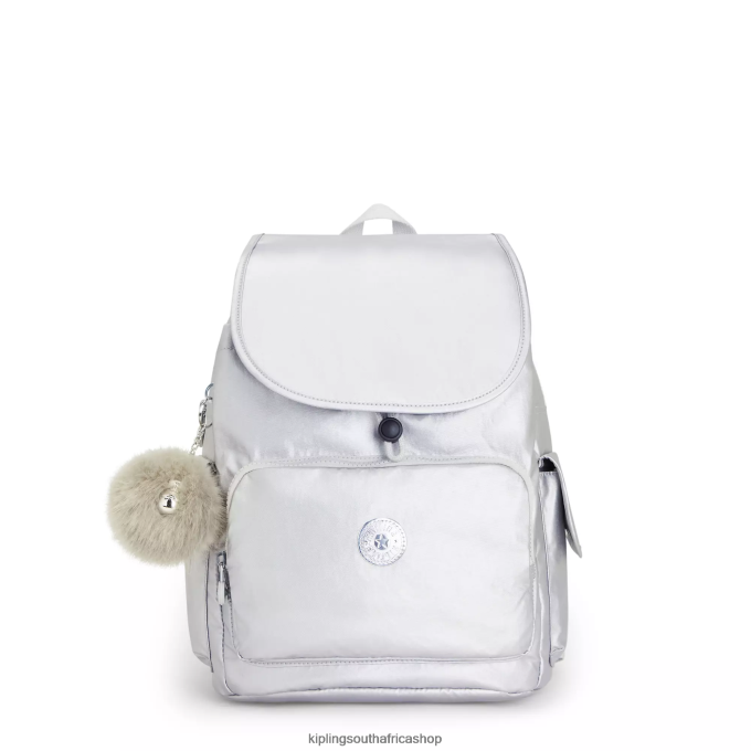 "Bags" City Pack Metallic Backpack 4ZZH341 Kipling Women Candy Metallic