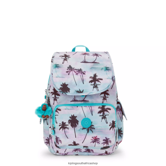 "Bags" City Pack Printed Backpack 4ZZH338 Kipling Women Shadow Palm Print