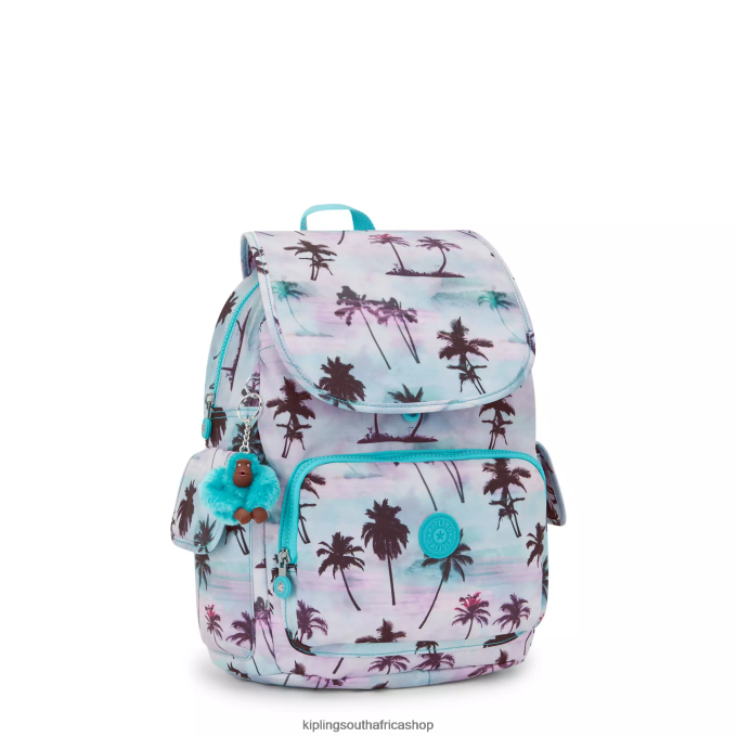 \"Bags\" City Pack Printed Backpack 4ZZH338 Kipling Women Shadow Palm Print
