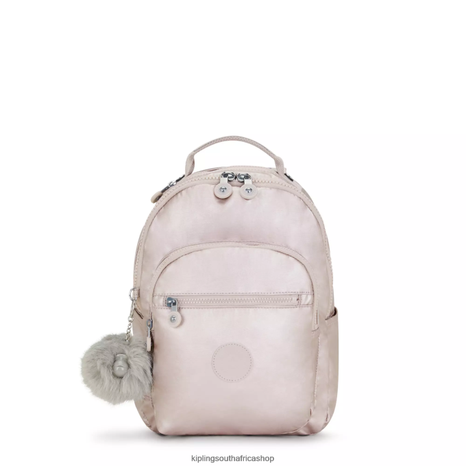 "Bags" Seoul Small Metallic Tablet Backpack 4ZZH356 Kipling Women Metallic Rose