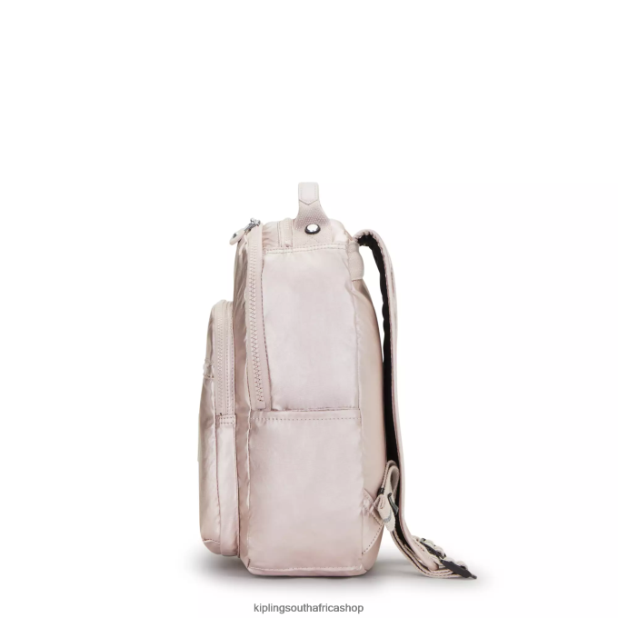 \"Bags\" Seoul Small Metallic Tablet Backpack 4ZZH356 Kipling Women Metallic Rose