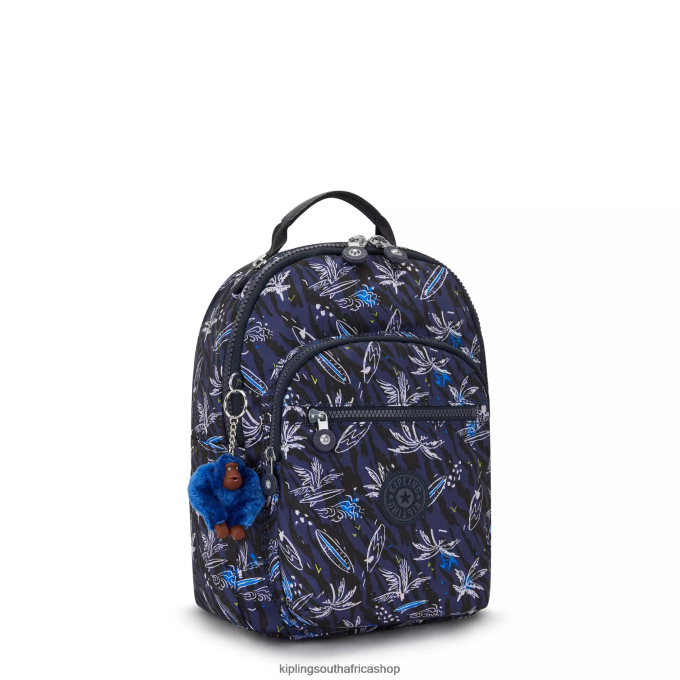 \"Bags\" Seoul Small Printed Tablet Backpack 4ZZH348 Kipling Women Surf Sea Print