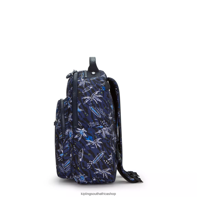 \"Bags\" Seoul Small Printed Tablet Backpack 4ZZH348 Kipling Women Surf Sea Print