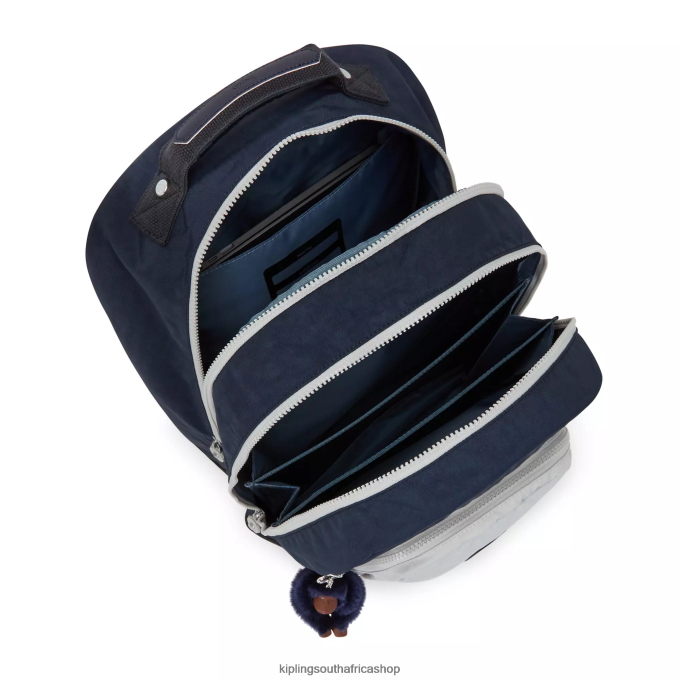 \"Bags\" Class Room 17\" Laptop Backpack 4ZZH435 Kipling Women True Blue Grey