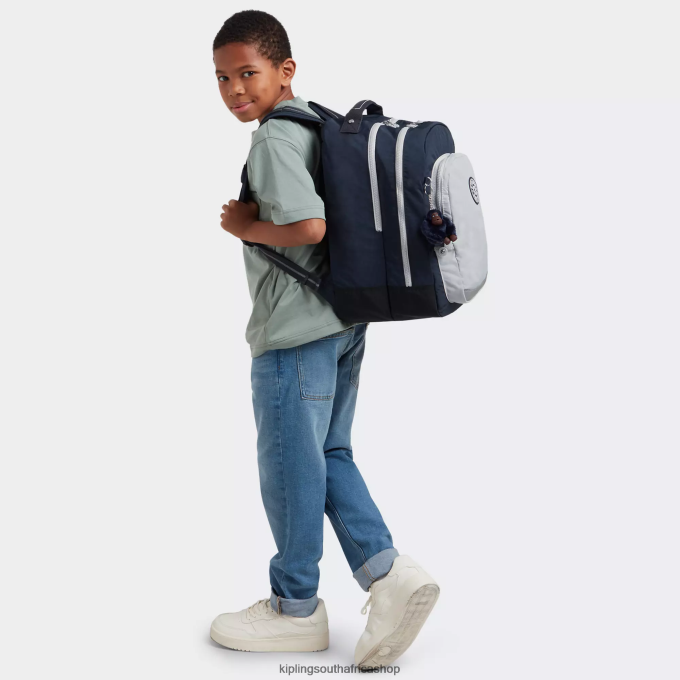 \"Bags\" Class Room 17\" Laptop Backpack 4ZZH435 Kipling Women True Blue Grey