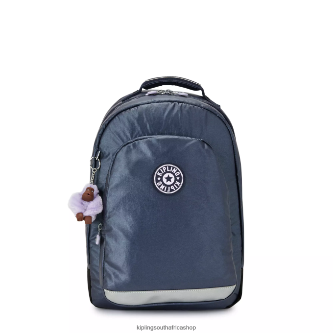 "Bags" Class Room Metallic 17" Laptop Backpack 4ZZH477 Kipling Women Admiral Blue