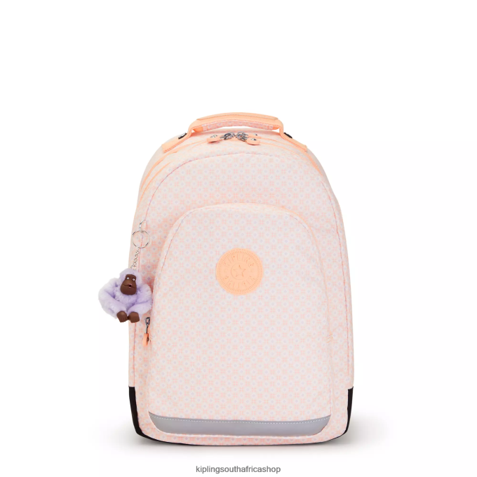 "Bags" Class Room Printed 17" Laptop Backpack 4ZZH478 Kipling Women Girly Tile
