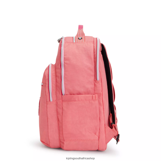 \"Bags\" Seoul Extra Large 17\" Laptop Backpack 4ZZH439 Kipling Women Joyous Pink Fun