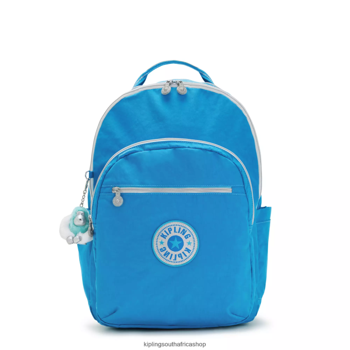 "Bags" Seoul Extra Large 17" Laptop Backpack 4ZZH440 Kipling Women Eager Blue Fun