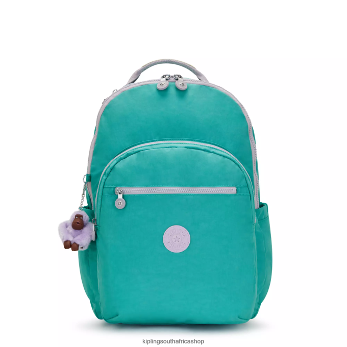 "Bags" Seoul Extra Large 17" Laptop Backpack 4ZZH449 Kipling Women Surfer Green
