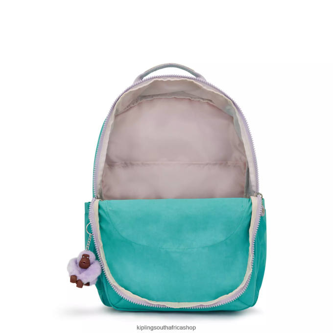 \"Bags\" Seoul Extra Large 17\" Laptop Backpack 4ZZH449 Kipling Women Surfer Green
