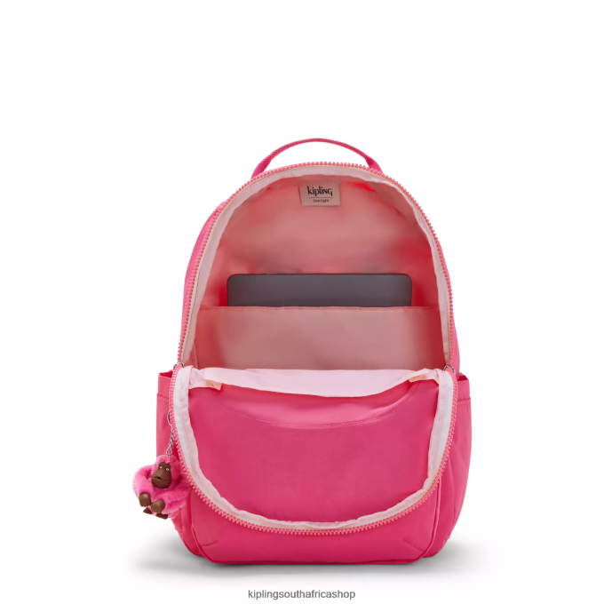 \"Bags\" Seoul Large 15\" Laptop Backpack 4ZZH428 Kipling Women Fresh Pink