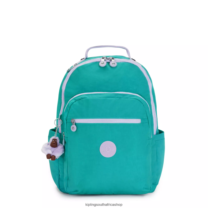 "Bags" Seoul Large 15" Laptop Backpack 4ZZH429 Kipling Women Surfer Green