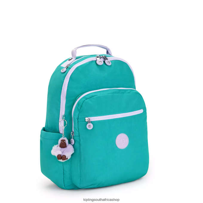 \"Bags\" Seoul Large 15\" Laptop Backpack 4ZZH429 Kipling Women Surfer Green