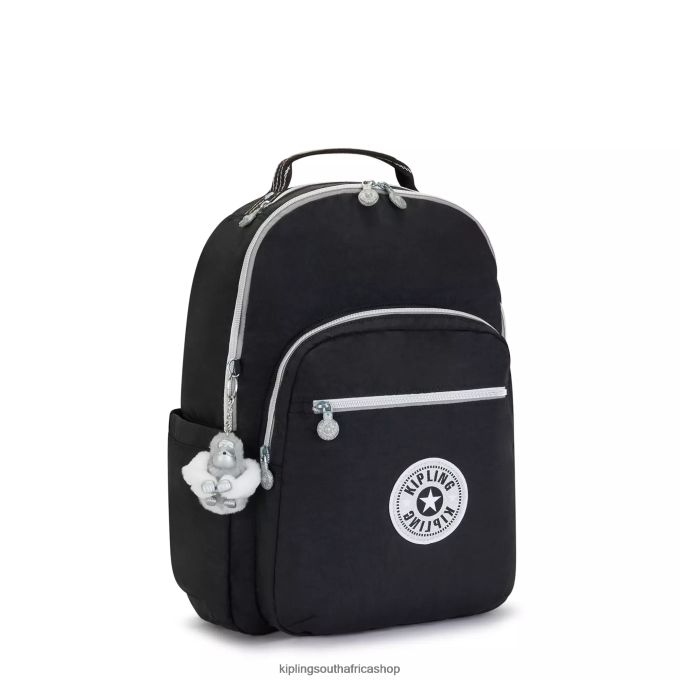 \"Bags\" Seoul Large 15\" Laptop Backpack 4ZZH442 Kipling Women True Black Fun