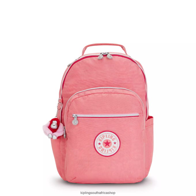 "Bags" Seoul Large 15" Laptop Backpack 4ZZH443 Kipling Women Joyous Pink Fun