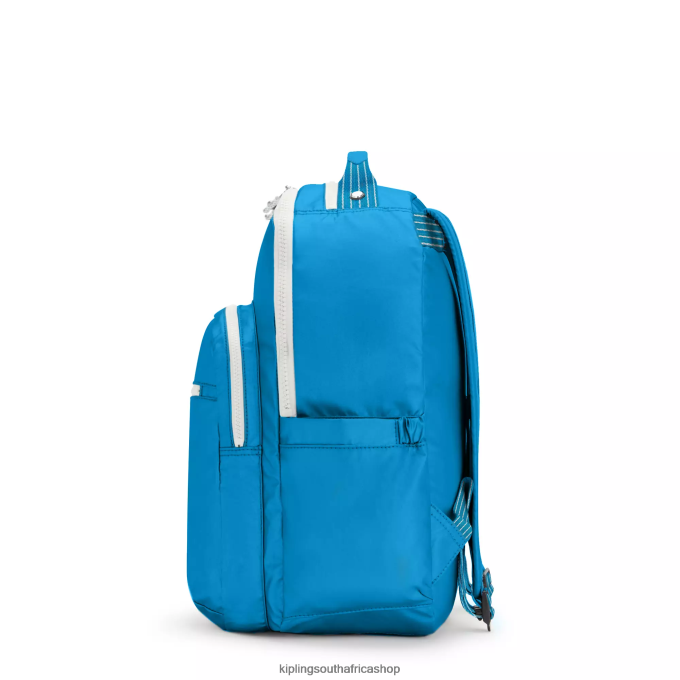 \"Bags\" Seoul Large 15\" Laptop Backpack 4ZZH444 Kipling Women Eager Blue Fun