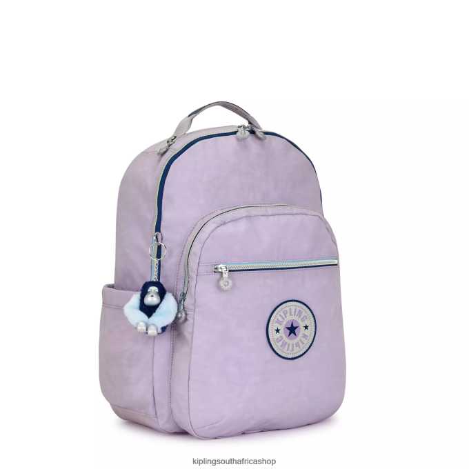 \"Bags\" Seoul Large 15\" Laptop Backpack 4ZZH445 Kipling Women Endless Lilac Fun