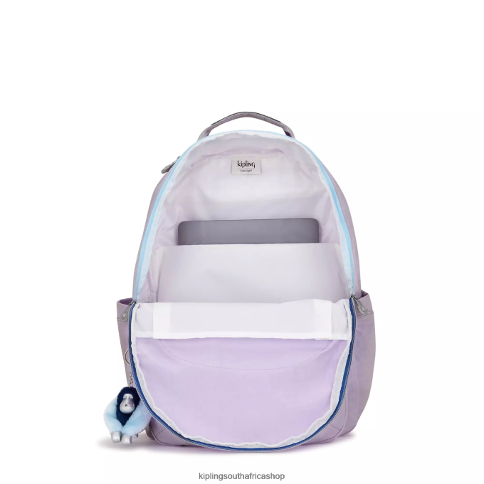 \"Bags\" Seoul Large 15\" Laptop Backpack 4ZZH445 Kipling Women Endless Lilac Fun