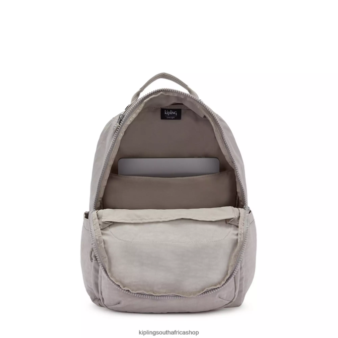 \"Bags\" Seoul Large 15\" Laptop Backpack 4ZZH471 Kipling Women Grey Gris