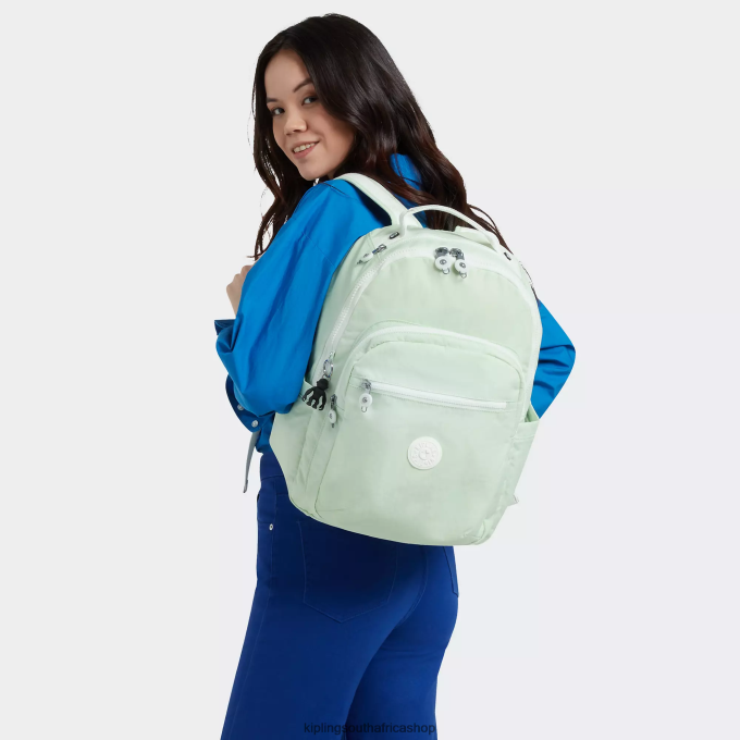 \"Bags\" Seoul Large 15\" Laptop Backpack 4ZZH473 Kipling Women Airy Green