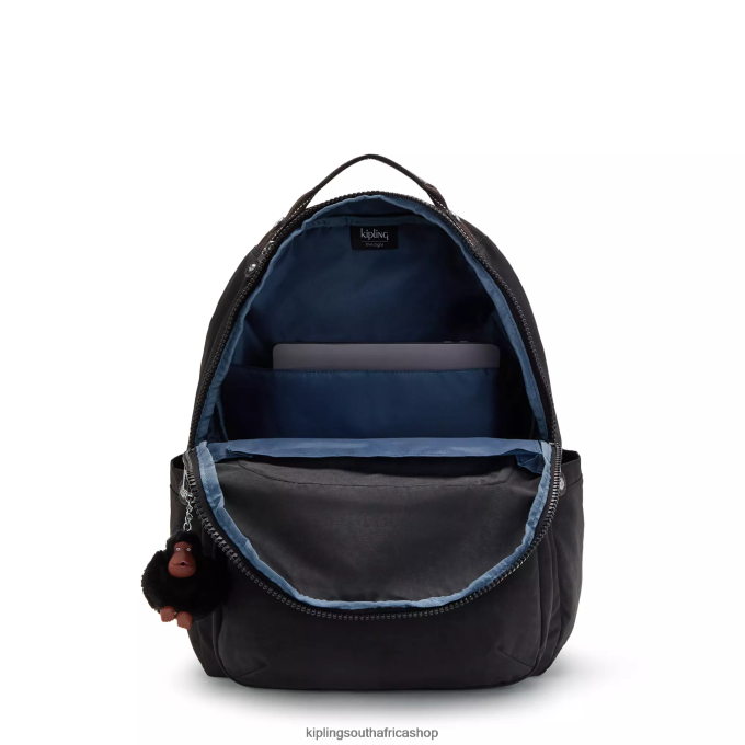 \"Bags\" Seoul Large 15\" Laptop Backpack 4ZZH476 Kipling Women True Black Tonal