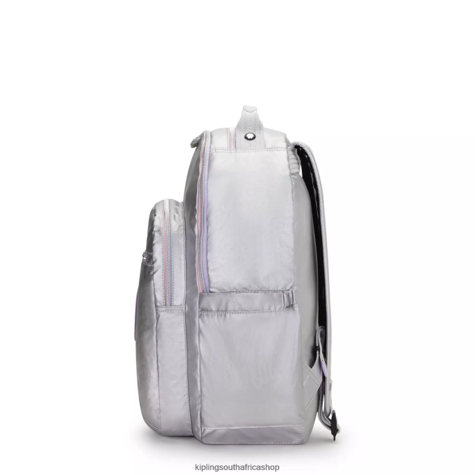 \"Bags\" Seoul Large Metallic 15\" Laptop Backpack 4ZZH448 Kipling Women Candy metal Fun