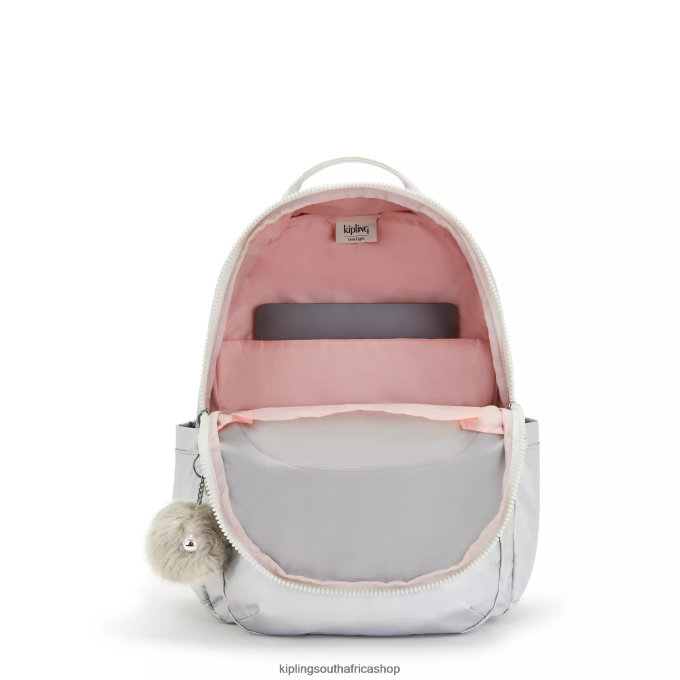\"Bags\" Seoul Large Metallic 15\" Laptop Backpack 4ZZH458 Kipling Women Candy Metallic