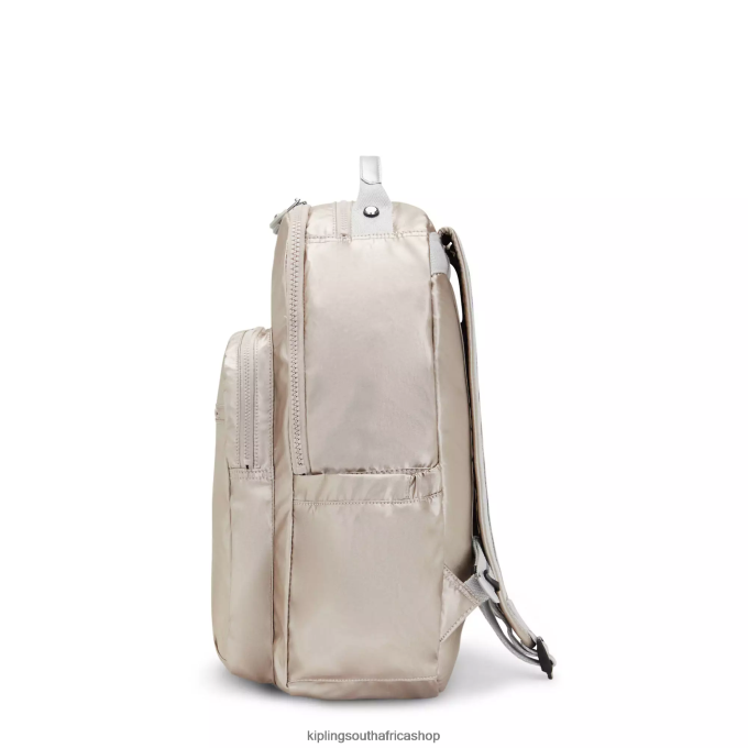 \"Bags\" Seoul Large Metallic 15\" Laptop Backpack 4ZZH503 Kipling Women Metallic Glow
