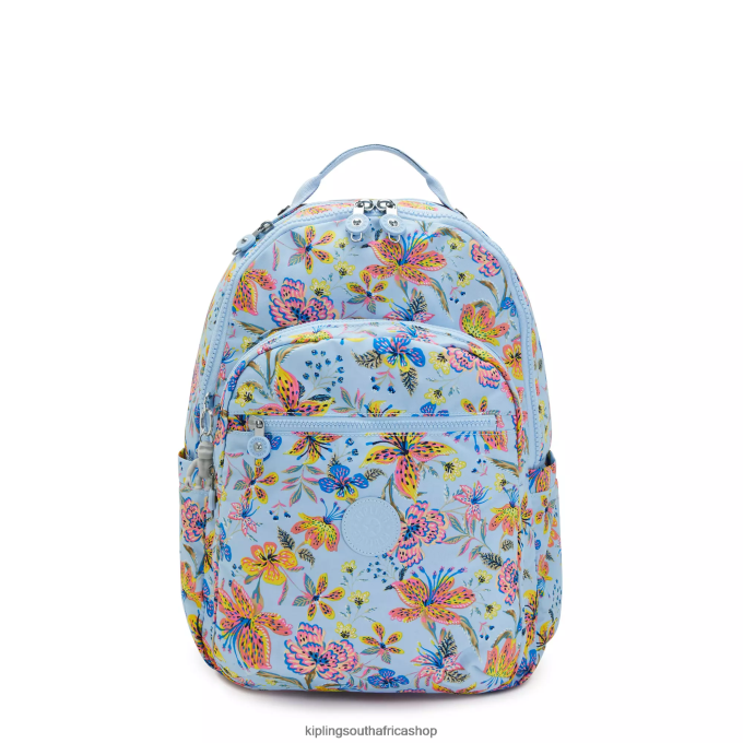 "Bags" Seoul Large Printed 15" Laptop Backpack 4ZZH346 Kipling Women Wild Flowers