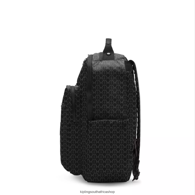 \"Bags\" Seoul Large Printed 15\" Laptop Backpack 4ZZH369 Kipling Women Signature Embossed