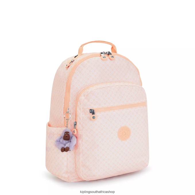 \"Bags\" Seoul Large Printed 15\" Laptop Backpack 4ZZH467 Kipling Women Girly Tile