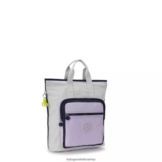\"Bags\" Sia 15\" Laptop Tote Backpack 4ZZH446 Kipling Women Grey Lilac Block