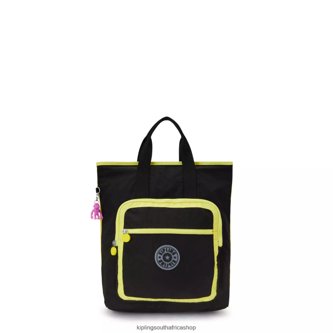 "Bags" Sia 15" Laptop Tote Backpack 4ZZH447 Kipling Women True Black Lime